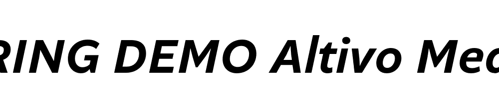  DEMO Altivo Medium Italic