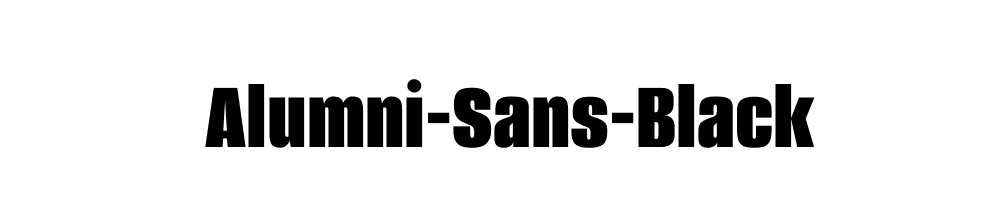 Alumni-Sans-Black