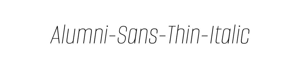 Alumni-Sans-Thin-Italic