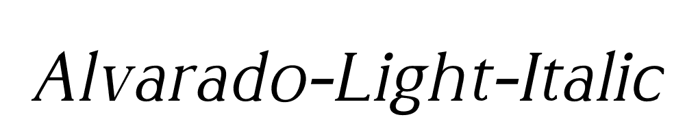 Alvarado-Light-Italic