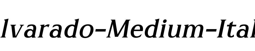 Alvarado-Medium-Italic