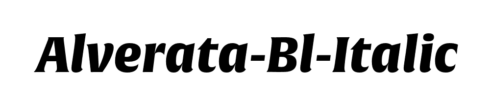 Alverata-Bl-Italic