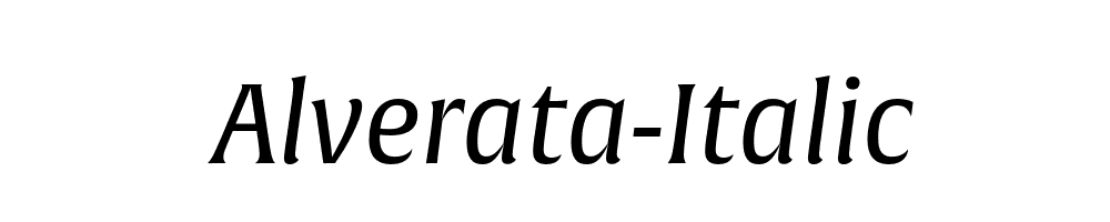 Alverata-Italic