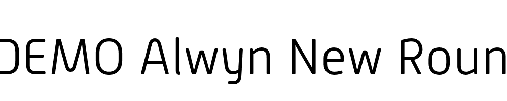  DEMO Alwyn New Rounded Lt Regular