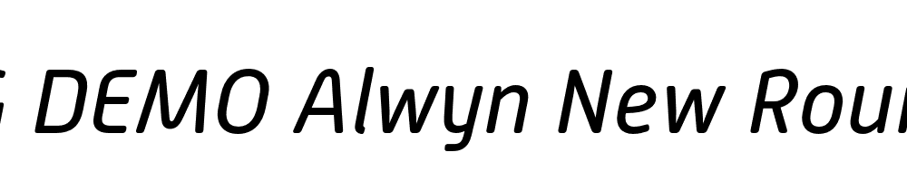  DEMO Alwyn New Rounded Rg Italic