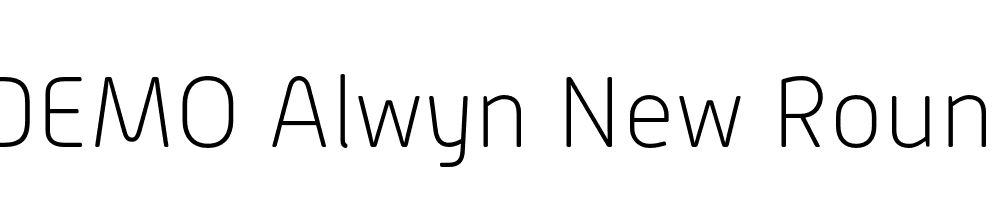  DEMO Alwyn New Rounded Th Regular