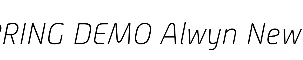  DEMO Alwyn New Th Italic