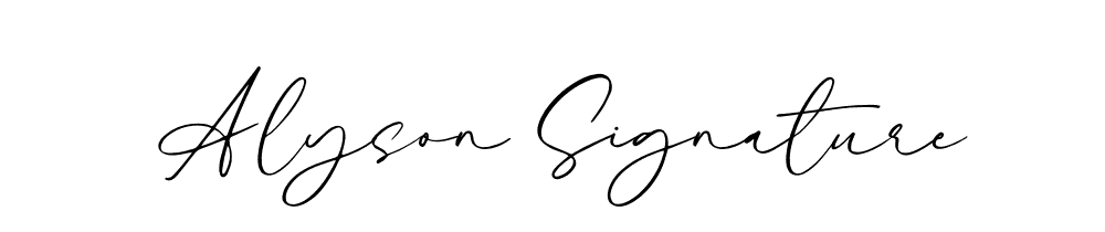 Alyson Signature