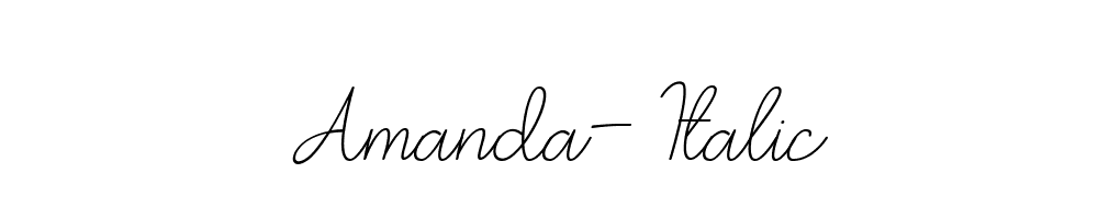 Amanda-Italic