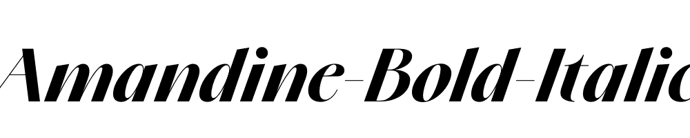 Amandine-Bold-Italic