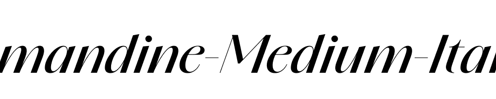 Amandine-Medium-Italic