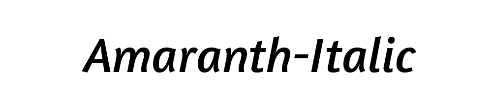 Amaranth-Italic