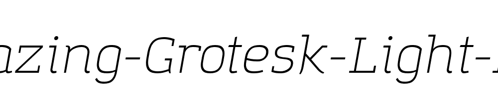 Amazing-Grotesk-Light-Italic