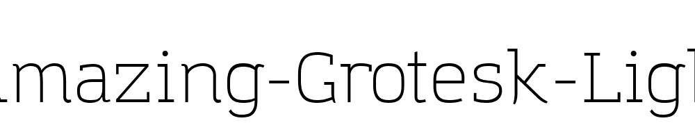 Amazing-Grotesk-Light