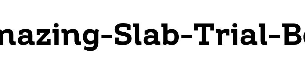 Amazing-Slab-Trial-Bold