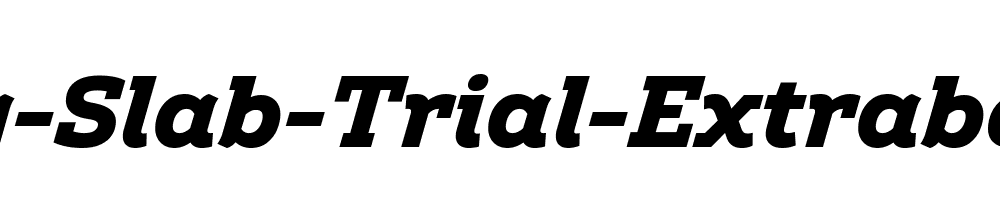 Amazing-Slab-Trial-Extrabold-Italic