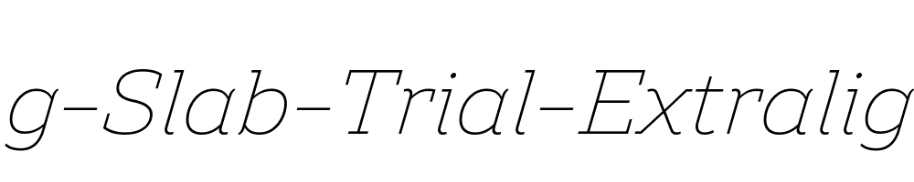 Amazing-Slab-Trial-Extralight-Italic