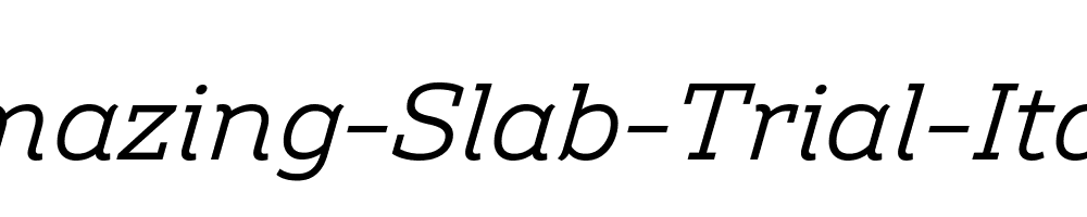 Amazing-Slab-Trial-Italic