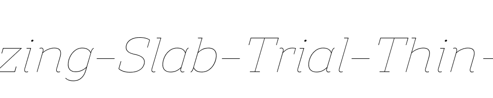 Amazing-Slab-Trial-Thin-Italic