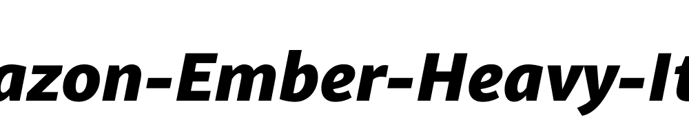 Amazon-Ember-Heavy-Italic