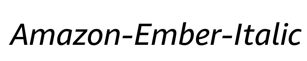 Amazon-Ember-Italic