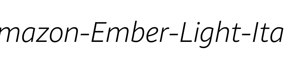 Amazon-Ember-Light-Italic