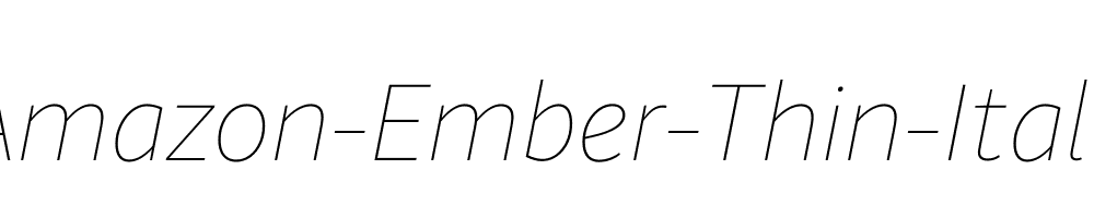 Amazon-Ember-Thin-Italic