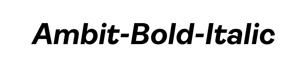 Ambit-Bold-Italic