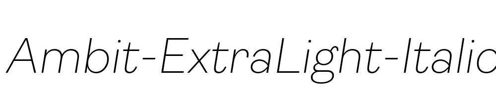 Ambit-ExtraLight-Italic