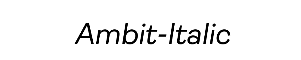 Ambit-Italic