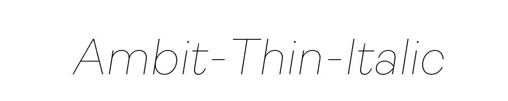 Ambit-Thin-Italic