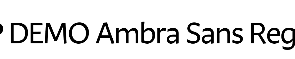 FSP DEMO Ambra Sans Regular