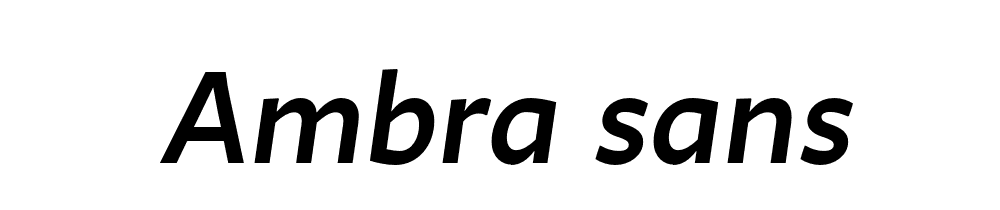 Ambra Sans