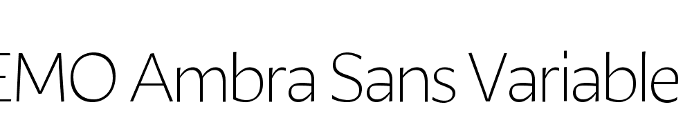 FSP DEMO Ambra Sans Variable Regular