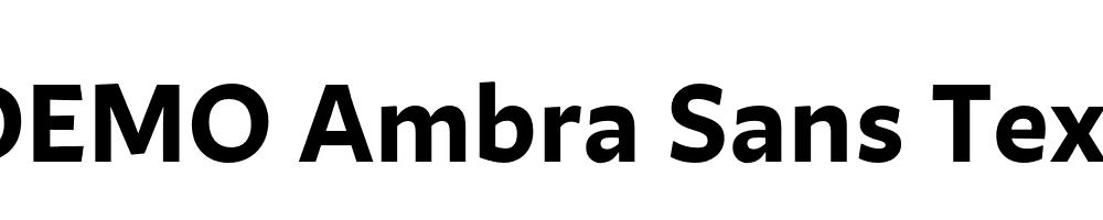 FSP DEMO Ambra Sans Text Bold