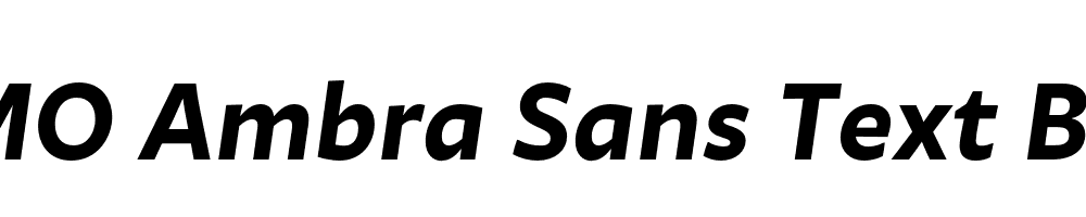 FSP DEMO Ambra Sans Text Bold Italic