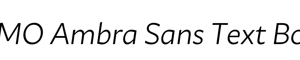 FSP DEMO Ambra Sans Text Book Italic