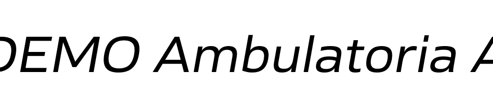 FSP DEMO Ambulatoria A Italic