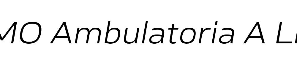 FSP DEMO Ambulatoria A Light Italic