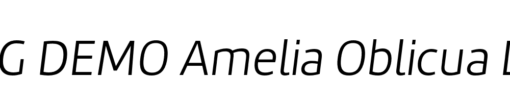  DEMO Amelia Oblicua Light Regular