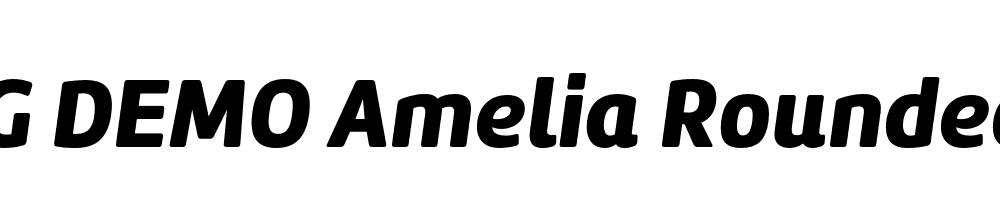  DEMO Amelia Rounded Black Italic