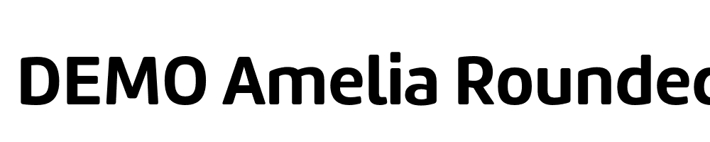  DEMO Amelia Rounded Regular Bold