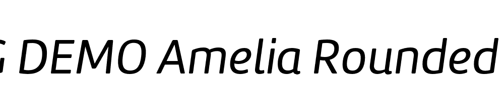  DEMO Amelia Rounded Regular Italic