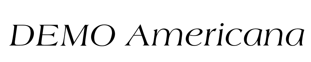 FSP DEMO Americana Italic