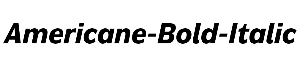 Americane-Bold-Italic