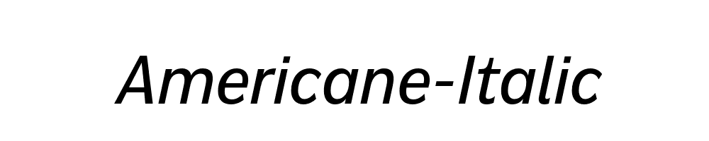 Americane-Italic