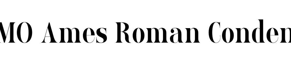  DEMO Ames Roman CondensedBold Regular