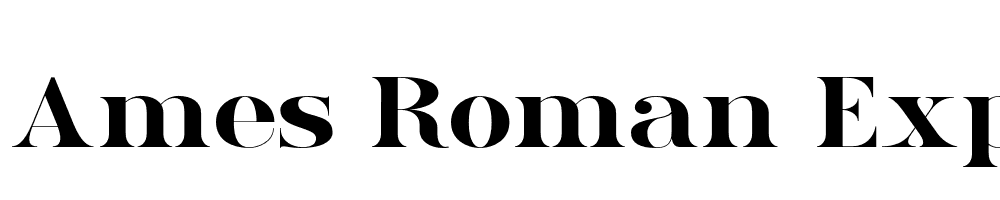  DEMO Ames Roman ExpandedBold Regular