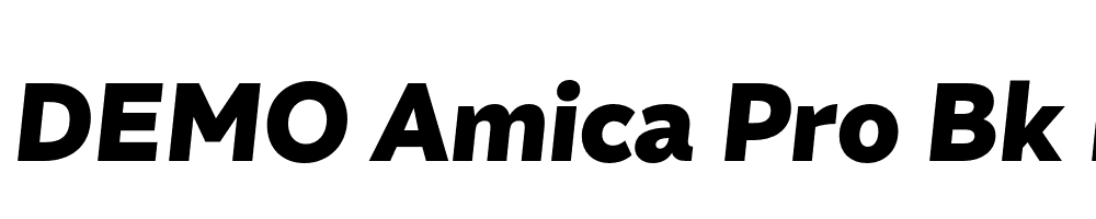 FSP DEMO Amica Pro Bk Italic