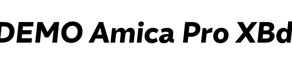 FSP DEMO Amica Pro XBd Italic